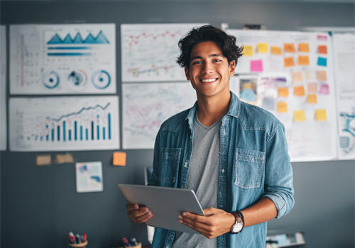 joven organizando tu tiempo de estudio - Zegel